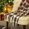 Christmas 100% Acrylic Dress Stewart Tartan Plaid Throw Blanket with Fringe, 50 x 60 Inch
